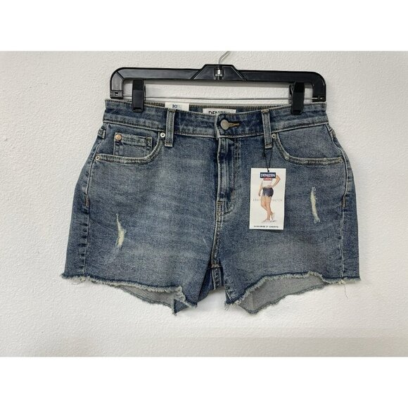 Levi's Pants - NWT Levi's Denizen High-Rise Jean Shorts Denim 3" Inseam size 4/W27 Fringe Hem